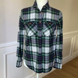 J crew green flannel Size 00